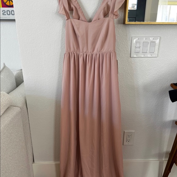 June Maxi dress. Flirty, elegant, elastic back panel empire waist. NWT! Party! - Picture 3 of 4